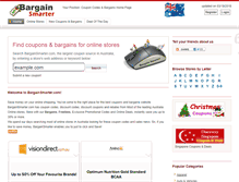 Tablet Screenshot of bargainsmarter.com